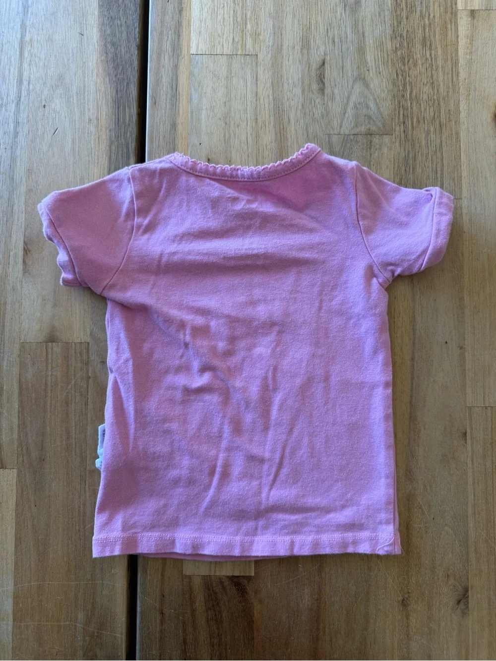 Max & Olivia Mini Pink Ruffle Neck Tee 18M